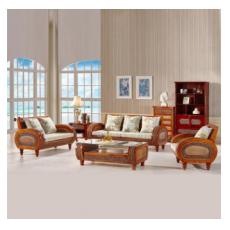 眾青藤 真藤沙發(fā)客廳藤藝沙發(fā)茶幾組合藤制沙發(fā)單人雙人三人藤木沙發(fā)五件套東南亞實木家具酒店